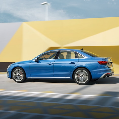 Dynamic side view Audi S4 Sedan